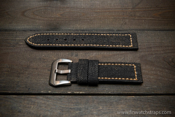 Canvas watch strap, 20 mm, 21 mm, 22 mm.