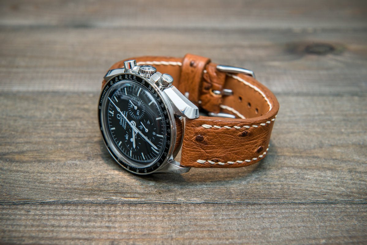 Premium ostrich leather for connoisseurs of luxury watch straps - finwatchstraps