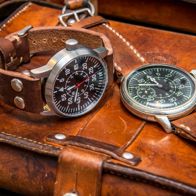Ammo Vintage leather bands from Swiss, French, Swedish ammunition (1930-1980th) - finwatchstraps