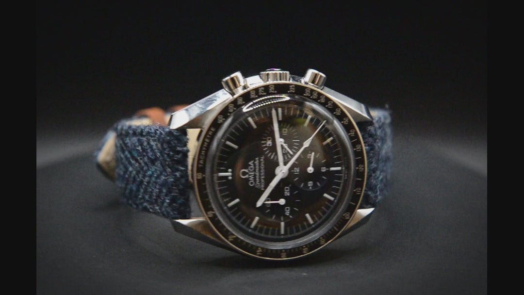 Tweed watch strap, Watch band made of HARRIS TWEED®. Handmade in Finland - 18 mm, 19 mm, 20 mm, 21 mm, 22mm.