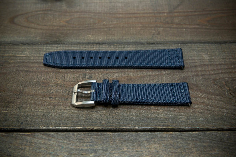 Canvas Waterproof Watch strap,17mm, 18mm, 19 mm, 20 mm, 21 mm, 22 mm. 23mm, 24mm. with A Deployment Clasp.
