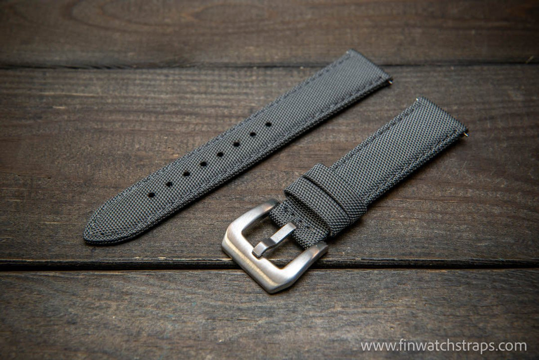 Sailcloth waterproof watch strap. PAM style buckle. - finwatchstraps